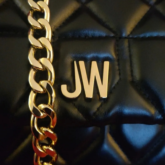Jason Wu Quilted Black Shoulder Bag with Chain Strap Purse. - Picture 4 of 13